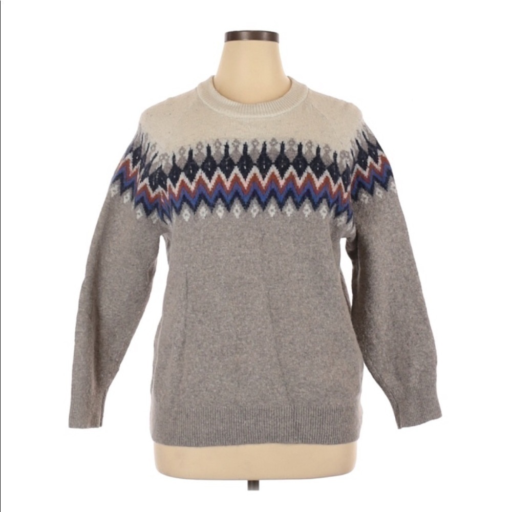 THICK fair isle sweater
